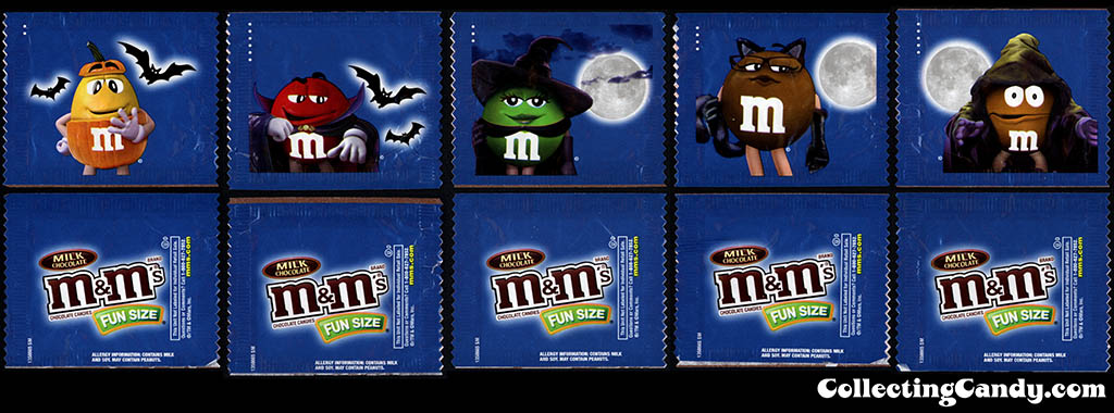Mars - M&M's Glow-in-the-Dark Walgreens Exclusive Trick-or-Treat Fun-Size individual packs - October 2016