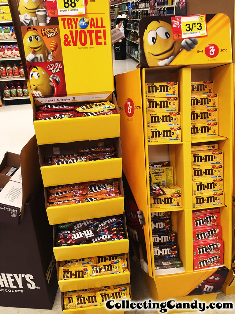 M&M's 2016 Peanut Vote in store display photo